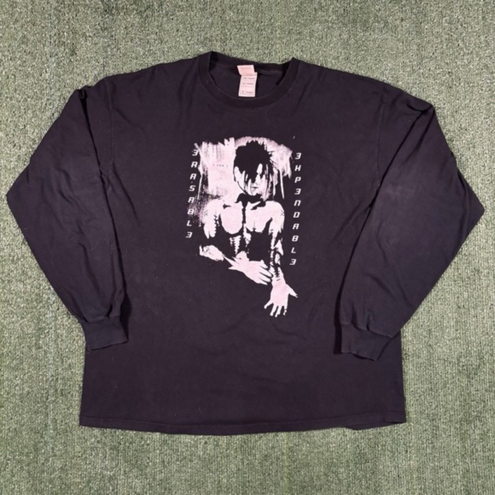Celldweller‎ Long Sleeve Shirt Mens 2XL Black Good Erasable Graphic Band Tee